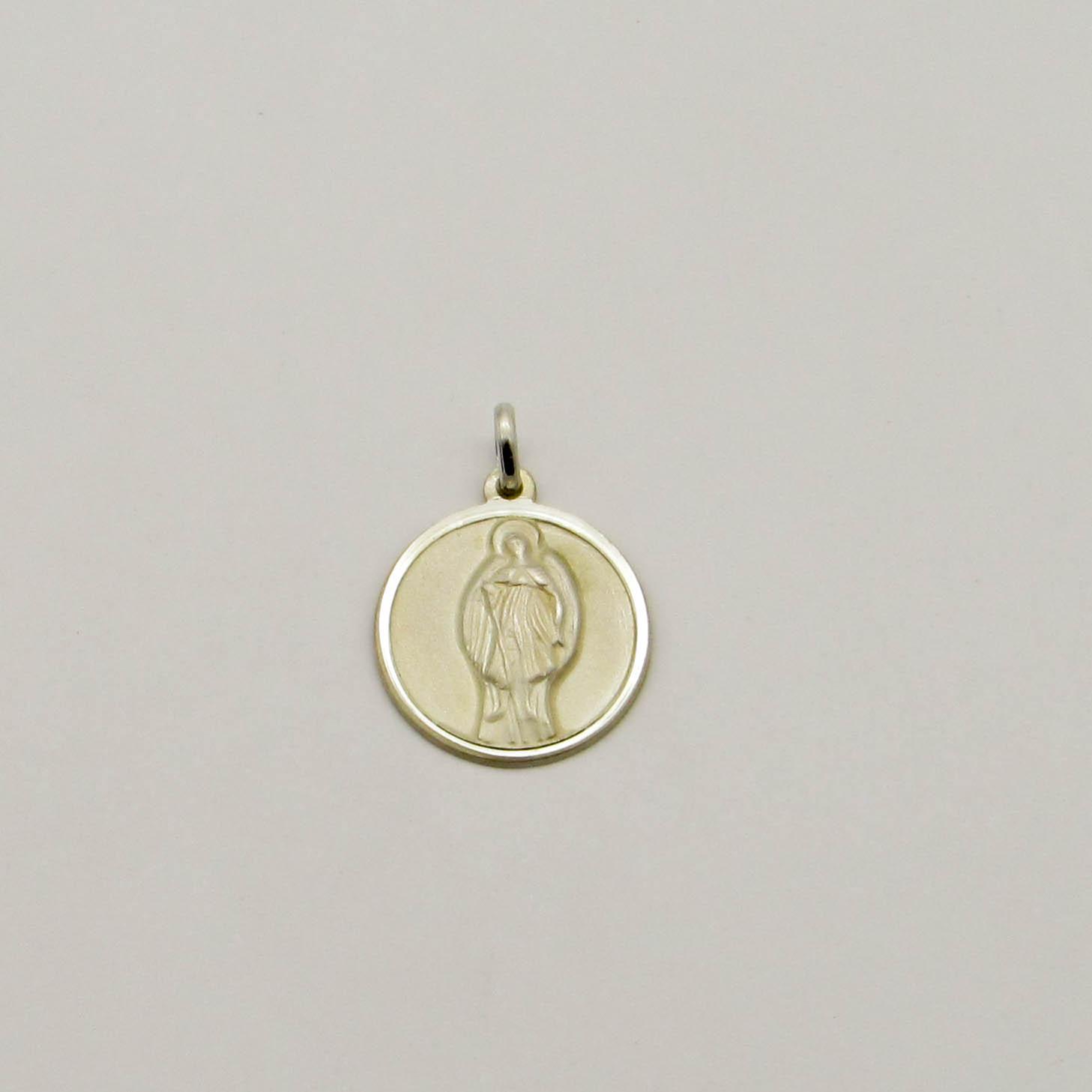 MEDALLA ARCANGEL GABRIEL 17MM /PLATA